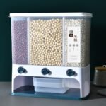 Food Storage Box Plastic Clear Container Wall-mounted Grain Storage Box for Whole Grains Kitchen Storage Container - Image 6