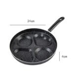 Love Frying Pan Non-Stick Flat Bottom Four-Hole Omelette Pan - Image 5