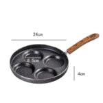 Love Frying Pan Non-Stick Flat Bottom Four-Hole Omelette Pan - Image 6