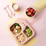 Set Baby Cartoon Dinosaur Tableware Childrens Dinnerware Set - Image 2