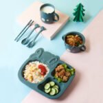 Set Baby Cartoon Dinosaur Tableware Childrens Dinnerware Set - Image 4