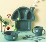 Set Baby Cartoon Dinosaur Tableware Childrens Dinnerware Set - Image 3