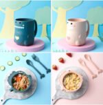 Set Baby Cartoon Dinosaur Tableware Childrens Dinnerware Set - Image 8