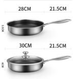 Stainless Stee Frying Pan Non-Stick Frying Pan - Image 3