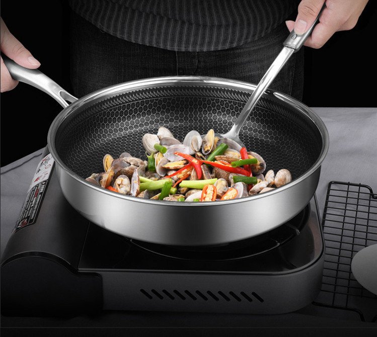 1617775340177.jpg Stainless Stee Frying Pan Non-Stick Frying Pan - Image 1