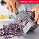Multifunctional Vegetable Slicer Food Chopper Stainless Steel Kitchen Tools For Chop Up Various Fruits And Vegetables - Image 3