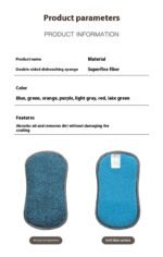 Microfiber Thick Household Kitchen Dishwashing Spong Mop - Image 8