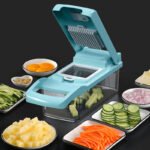 Multi-function Vegetable Chopper Diced Pressed Onion Potato Strip Cutter - Image 2