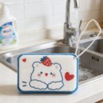 Strawberry Bear Dishwashing Sponge - Image 5