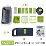 Nice Smart 15TLG Dicer Vegetable Slicer Shredder Manual Onion Chopper - Image 5