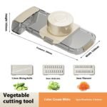 2in1 Multifunctional Vegetable Cutter For Cutting And Draining Vegetables Sturdy Food Chopper Convenient Dicer Kitchen Gadget - Image 5