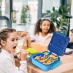 1Pc Kids Lunch Box Thermal Lunch Container With Insulated Storage Bag 2 Compartments Spoon Fork Case Food Safe Spill Resistant - Image 8