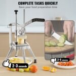 Commercial Chopper With 4 Replacement Blades Commercial Vegetable Chopper Stainless Steel French Fry Cutter Potato Dicer & Slicer Commercial Vegetable Fruit Chopper For Restaurants & Home Kitche - Image 4