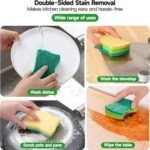 12 Pack Zero Scratch Scrub Sponges, 4 Pack, Non-Scratch Kitchen Sponges For Dishes And Cleaning - Image 9