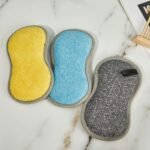 Dishwashing Sponge Double-sided Multifunctional Household Kitchen Scouring Pad - Image 3