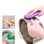 Dishwashing Sponge Block Kitchen Non-stick Oil Brush Pot Artifact - Image 6