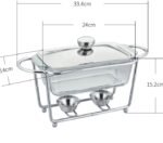 Rectangular Glass Buffet Stove Food Heating Container Hot Pot Alcohol Stove - Image 8