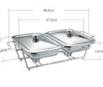 Rectangular Glass Buffet Stove Food Heating Container Hot Pot Alcohol Stove - Image 3