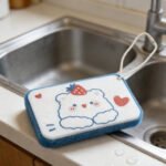 Strawberry Bear Dishwashing Sponge - Image 2