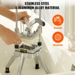 VEVOR Commercial Chopper Commercial Vegetable Chopper With 4 Blades Fruits Dicer - Image 3