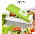 12pcs Multifunctional Vegetable Chopper Handle Food Grate Food Chopper Vegetable Slicer Dicer Cut Kitchen Gadgets - Image 9